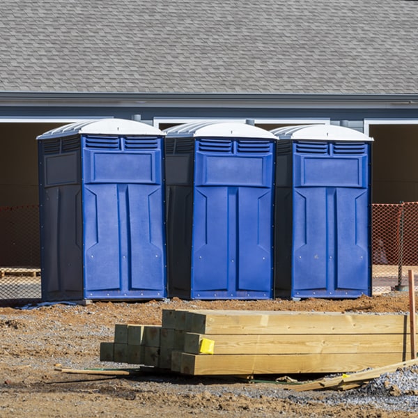 how can i report damages or issues with the porta potties during my rental period in Valatie